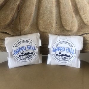 SAPPO HILL 2-Mini Vegetable Oil+Glyceryne Cream Bar Soaps / Sealed Bar Soaps
